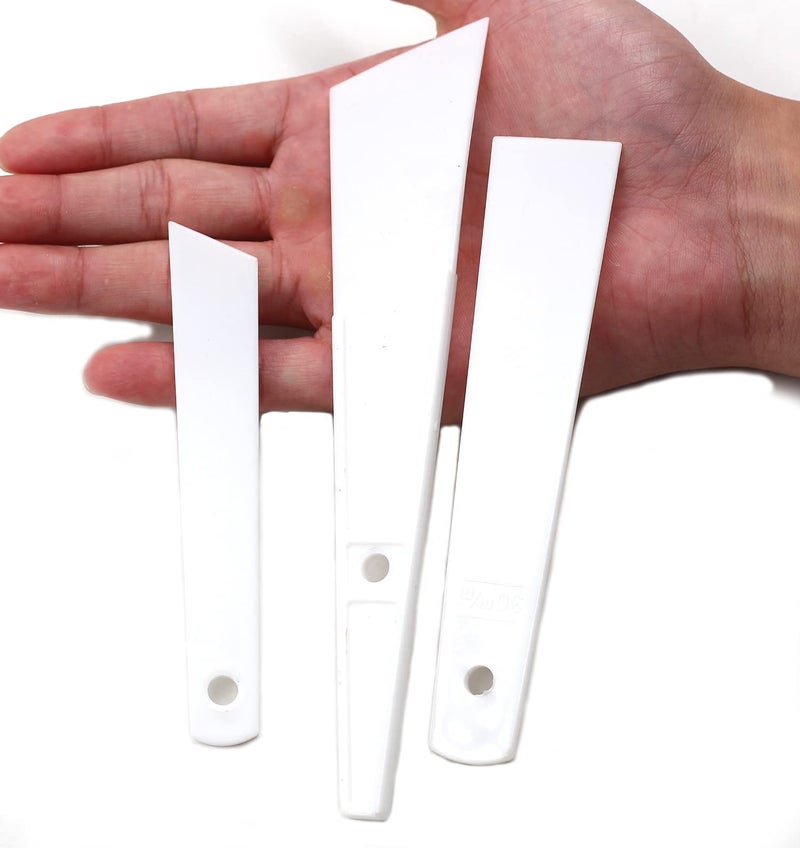 Chiloskit 3 Pcs Plastic Glue Smear Sticks Applicator Glue Spreaders Handmade DIY Leather Craft Tool - Image 3